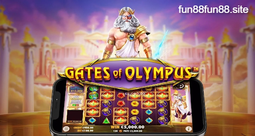 Gates of Olympus rất được yêu thích tại Fun88