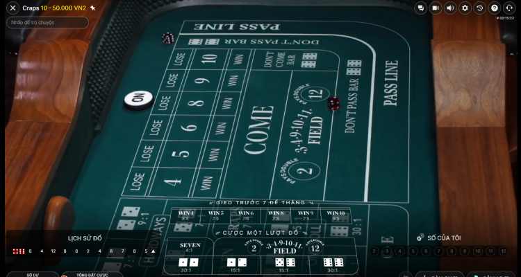 bàn cược Craps Fun88