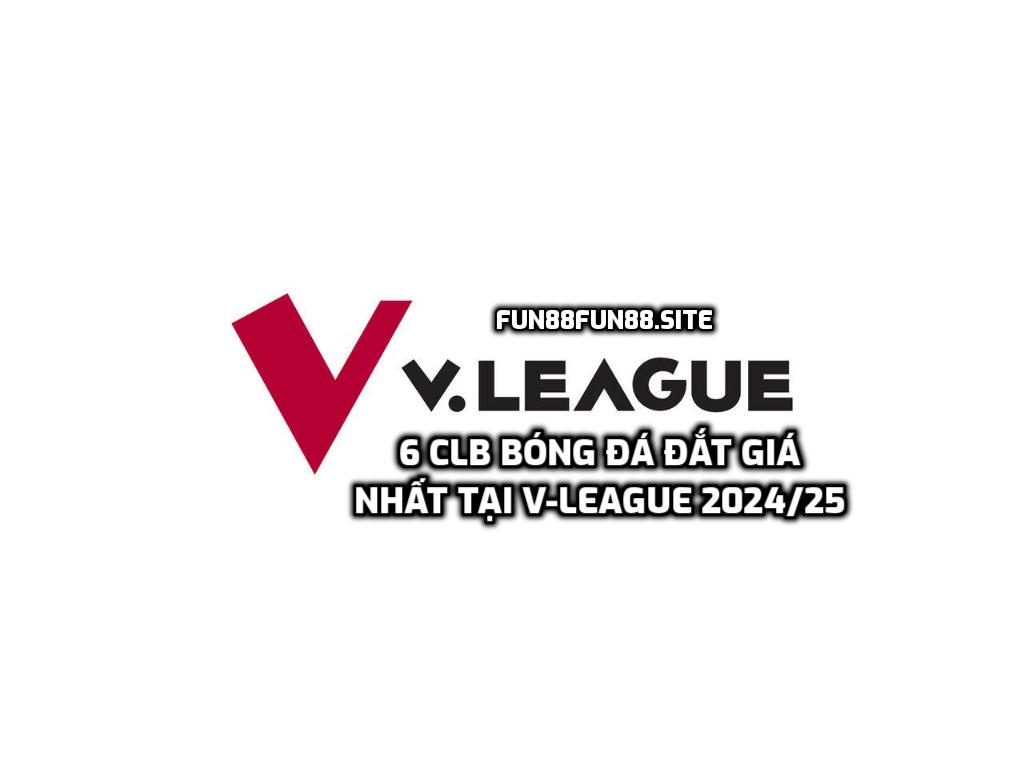 6 CLB bóng đá đắt giá nhất tại V-League 2024/25