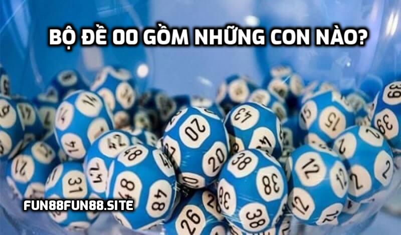Bộ đề 00 gồm những con nào?