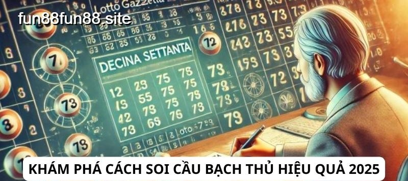 Soi cầu bạch thủ hiệu quả 2025