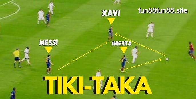 Barcelona nổi tiếng với lối chơi Tiki-taka