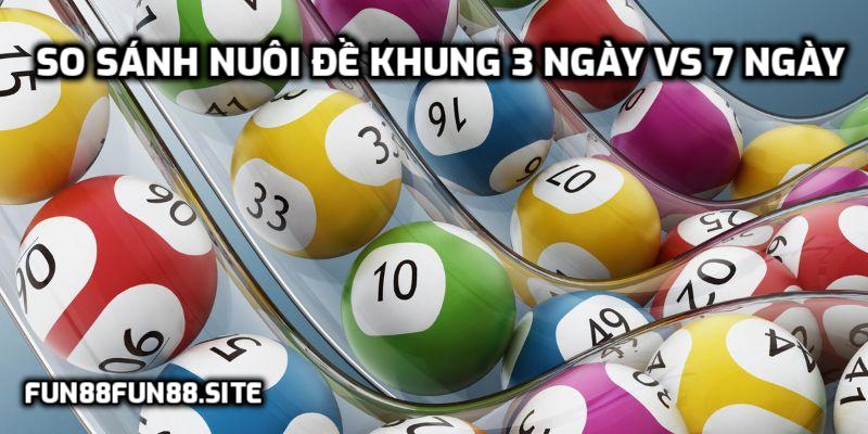 So sánh nuôi đề khung 3 ngày vs 7 ngày